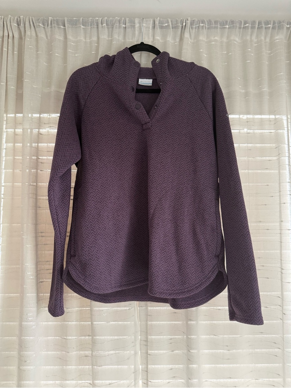 Columbia Pullover Fleece with Snap Collar